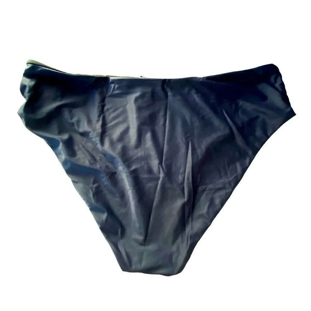 J Crew Navy Blue High Rise Bikini Bottom Sz 3X NWT
